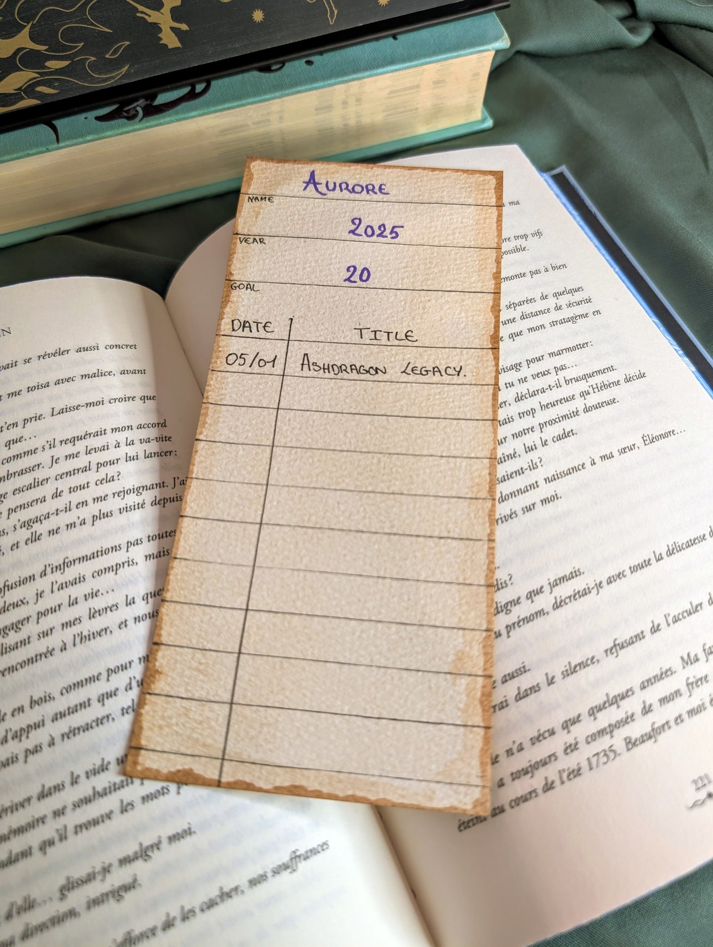 "La Carte de Bibliothèque" - Tracker de lecture